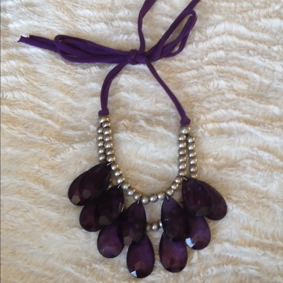 BaubleBar Jewelry - Baublebar teardrop necklace purple acrylic jersey